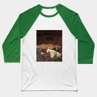 Majestic Mountain Goat Baseball T-Shirt